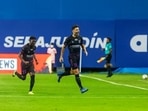 Odisha FC’s Javi Hernandez celebrates after scoring against Bengaluru FC(ISL ) Odisha FC’s Javi Hernandez celebrates after scoring against Bengaluru FC(ISL )