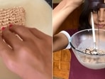 The image shows the blogger cooking and trying out Maggi with milk and chocolate sauce dish.(Instagram/@sooosaute) The image shows the blogger cooking and trying out Maggi with milk and chocolate sauce dish.(Instagram/@sooosaute)