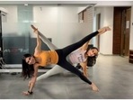 'Pilates girl' Khushi Kapoor aces star position with Namrata Purohit(Instagram/@namratapurohit) 'Pilates girl' Khushi Kapoor aces star position with Namrata Purohit(Instagram/@namratapurohit)