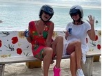 Chronicles of Pooja Batra's scooty adventures in Bora Bora islands