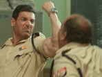 Satyameva Jayate 2 movie review: John Abraham has triple roles in the movie. Satyameva Jayate 2 movie review: John Abraham has triple roles in the movie.