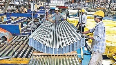 Moody's said that growing government spending on infrastructure will support demand for cement and steel. (File photo. Representative image) Moody's said that growing government spending on infrastructure will support demand for cement and steel. (File photo. Representative image)