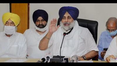 Shiromani Akali Dal president Sukhbir Singh Badal in a file photo.