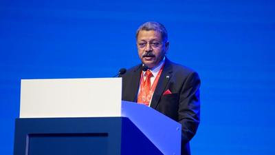 Praveen Sinha was elected in the Turkish city of Istanbul during the 89th Interpol general assembly. (Interpol / Twitter)