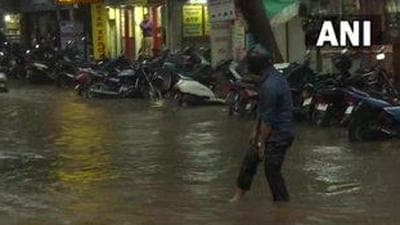 Incessant rainfall caused waterlogging in several parts of south Tamil Nadu on Friday. (ANI PHOTO.) Incessant rainfall caused waterlogging in several parts of south Tamil Nadu on Friday. (ANI PHOTO.)