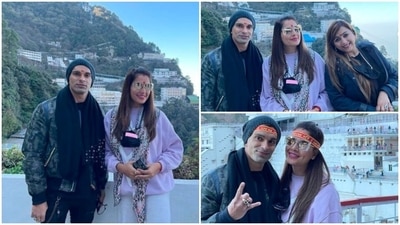 Bipasha Basu and Karan Singh Grover, who were earlier vacationing in the Maldives, are now in Jammu to seek blessings from Vaishno Devi. (Instagram/@bipashabasu) Bipasha Basu and Karan Singh Grover, who were earlier vacationing in the Maldives, are now in Jammu to seek blessings from Vaishno Devi. (Instagram/@bipashabasu)