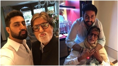 Abhishek Bachchan shared a picture with Amitabh Bachchan. Abhishek Bachchan shared a picture with Amitabh Bachchan.