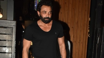 Actor Bobby Deol was spotted outside Mizu in Bandra. (Varinder Chawla) 