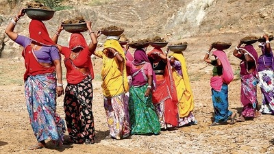 As of Thursday, 61.9 million households and 88.5 million workers have participated in MGNREGS this financial year. (PTI) As of Thursday, 61.9 million households and 88.5 million workers have participated in MGNREGS this financial year. (PTI)
