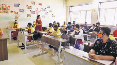 On Thursday, state education minister Varsha Gaikwad declared that schools from Class 1 to Class 7 will reopen in urban areas from December 1. (HT PHOTO) On Thursday, state education minister Varsha Gaikwad declared that schools from Class 1 to Class 7 will reopen in urban areas from December 1. (HT PHOTO)
