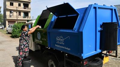 In the recently released report of Swachh Survekshan 2021, Chandigarh’s rank dropped from eight to 16 among 48 cities with population above 10 lakh. (HT File Photo)
