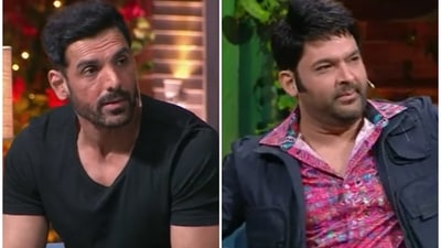 John Abraham and Kapil Sharma in the new promo for The Kapil Sharma Show. John Abraham and Kapil Sharma in the new promo for The Kapil Sharma Show.