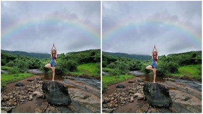Radhika Madan's way of performing the Surya Namaskar has our heart (Instagram/@radhikamadan) Radhika Madan's way of performing the Surya Namaskar has our heart (Instagram/@radhikamadan)