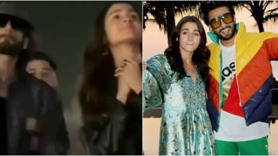 Ranveer Singh and Alia Bhatt groove at AP Dhillon's Gurugram concert. (Instagram)