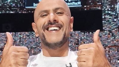 Vishal shared a double thumbs up photo from the show's sets. (Instagram) Vishal shared a double thumbs up photo from the show's sets. (Instagram)