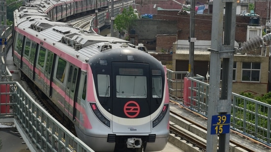 The Pink Line was made functional in the year 2019.(PTI file photo)