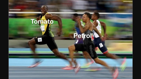 A Twitter meme that followed the tomato price hike.&nbsp;(twitter/@Special_033)