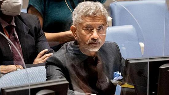 External Affairs Minister S Jaishankar will pass on the chairmanship of RIC to China’s foreign minister Wang Yi for the next one year following Friday’s meeting. (ANI PHOTO.)