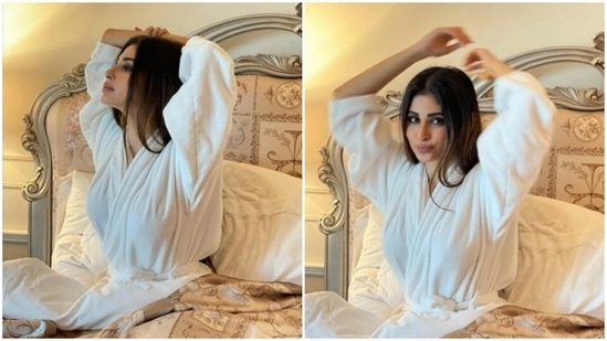 Mouni Roy is chilling like a diva in Dubai. The actor, sometime back, took off to Dubai and since then, her Instagram profile has been replete with stunning pictures of herself in the city. On Wednesday, Mouni shared yet another snippet of her Dubai diaries.(Instagram/@imouniroy)