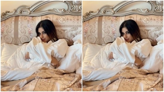 Mouni Roy's mantra for a day to chill is simple - "Wake up, make up, work, chill."(Instagram/@imouniroy)