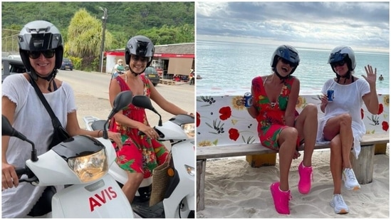 Chronicles of Pooja Batra's scooty adventures in Bora Bora islands(Instagram/@poojabatra)