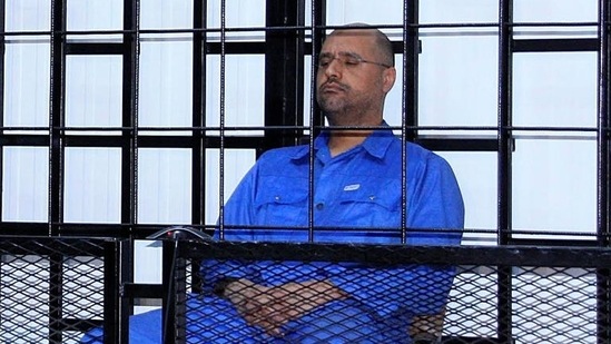 Seif al-Islam had been sentenced to death by a Tripoli court in 2015 for using violence against protesters in a 2011 uprising against his father. (Reuters file photo)