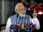 Prime Minister Narendra Modi in Parliament on the occasion of Constitution Day on Friday. (ANI) Prime Minister Narendra Modi in Parliament on the occasion of Constitution Day on Friday. (ANI)