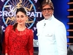 Amitabh Bachchan and Kareena Kapoor on Kaun Banega Crorepati.