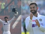 Virat Kohli lauded Shreyas Iyer for a century on Test debut. (BCCI/Getty) Virat Kohli lauded Shreyas Iyer for a century on Test debut. (BCCI/Getty)