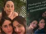 Malaika Arora, Karisma Kapoor and Kareena Kapoor Khan celebrated Thanksgiving together.