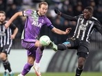 Tottenham Hotspur's Harry Kane in action with NS Mura's Samsondin Ouro. (Reuters) Tottenham Hotspur's Harry Kane in action with NS Mura's Samsondin Ouro. (Reuters)