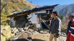 Dar,a village of Darma valley in Dharchula area of Uttarakhand’s Pithoragarh district is gradually sliding downhill with many houses getting damaged and developing cracks. (HT PHOTO.)