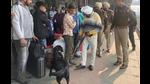 The Ludhiana railway station has three entry points, but one luggage scanner, which usually remains defunct, adding to the railway station’s vulnerabilities. (Harsimar Pal Singh/HT) The Ludhiana railway station has three entry points, but one luggage scanner, which usually remains defunct, adding to the railway station’s vulnerabilities. (Harsimar Pal Singh/HT)