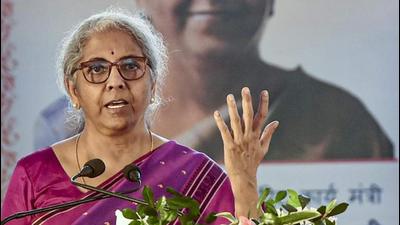 Union finance minister Nirmala Sitharaman at a function in Lucknow on Friday. (PTI PHOTO) Union finance minister Nirmala Sitharaman at a function in Lucknow on Friday. (PTI PHOTO)