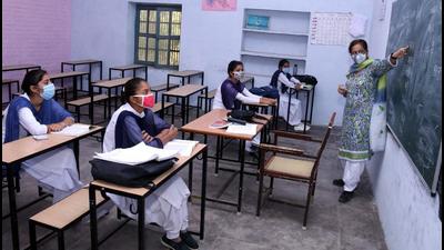 Thirteen students of the government school at Palahar in Talwara block of Punjab’s Hoshiarpur district tested positive for Covid-19, prompting the authorities to close the institution for 10 days. (Representative photo)