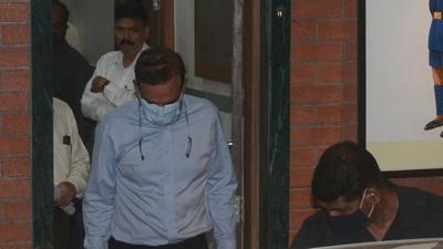 Former Mumbai police commissioner Param Bir Singh at Kandivali in Mumbai on Thursday. (HT photo)