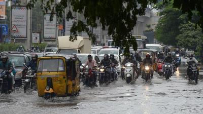 Scattered rainfall was reported in parts of Chittoor, including the temple town of Tirupati for a couple of hours on Friday morning with Nagari town bordering Tamil Nadu recording a maximum of 2 mm rainfall. (AFP PHOTO.) Scattered rainfall was reported in parts of Chittoor, including the temple town of Tirupati for a couple of hours on Friday morning with Nagari town bordering Tamil Nadu recording a maximum of 2 mm rainfall. (AFP PHOTO.)