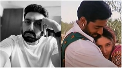 Abhishek Bachchan featured in Refugee with Kareena Kapoor. Abhishek Bachchan featured in Refugee with Kareena Kapoor.