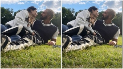 Gabriella and Arjun had a date in the park. They stared into each other's eyes and stayed like that. (Instagram/@gabriellademetriades) Gabriella and Arjun had a date in the park. They stared into each other's eyes and stayed like that. (Instagram/@gabriellademetriades)