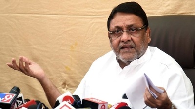 Nawab Malik alleged that a car has been seen frequently near his house and his school. Nawab Malik alleged that a car has been seen frequently near his house and his school. 