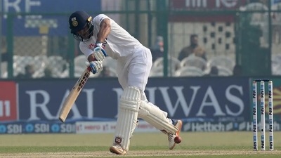 Shubman Gill plays an on-drive. (BCCI) Shubman Gill plays an on-drive. (BCCI)
