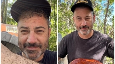 Jimmy Kimmel shared Thanksgiving pics on his Instagram. Jimmy Kimmel shared Thanksgiving pics on his Instagram. 