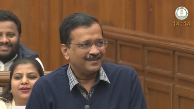 Arvind Kejriwal addressing the Delhi Assembly on Friday. Arvind Kejriwal addressing the Delhi Assembly on Friday. 