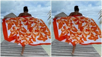 On Thursday, Pooja shared a glimpse of yet another stunning beachwear from her collection. (Instagram/@poojabatra)