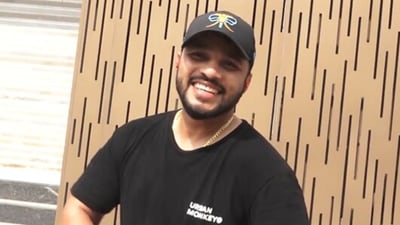 Raftaar snapped outside his gym. (Varinder Chawla) 