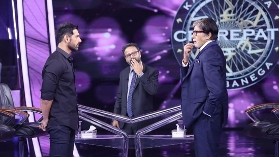 Satyameva Jayate 2 producer Nikkhil Advani also joined John Abraham and Amitabh Bachchan on KBC 13.