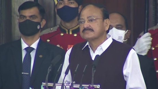 “All concerned need to ponder over the fact of rendering legislature so dysfunctional,” said Vice President Venkaiah Naidu.(Twitter/@ANI) “All concerned need to ponder over the fact of rendering legislature so dysfunctional,” said Vice President Venkaiah Naidu.(Twitter/@ANI)