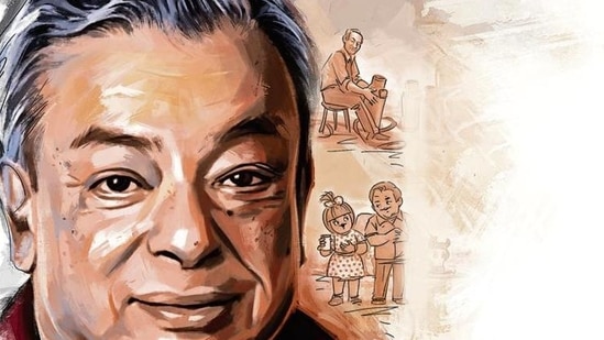 An illustration of Dr Verghese Kurien
