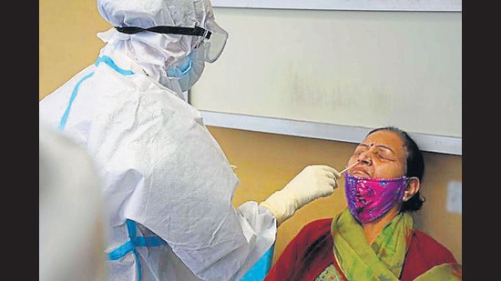 Himachal recorded 102 Covid cases on Friday. The highest of 38 cases were reported from Kangra, nine of them students and staff of Upper Tibetan Children Village School. (HT File Photo)