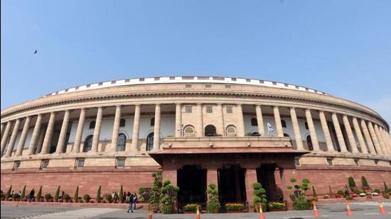 A view of the Parliament building in New Delhi. (HT/File)